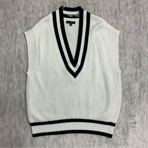 Dynamite Oversized Knit Sweater Vest